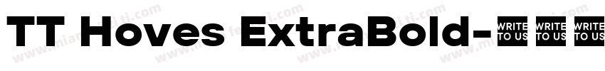 TT Hoves ExtraBold字体转换